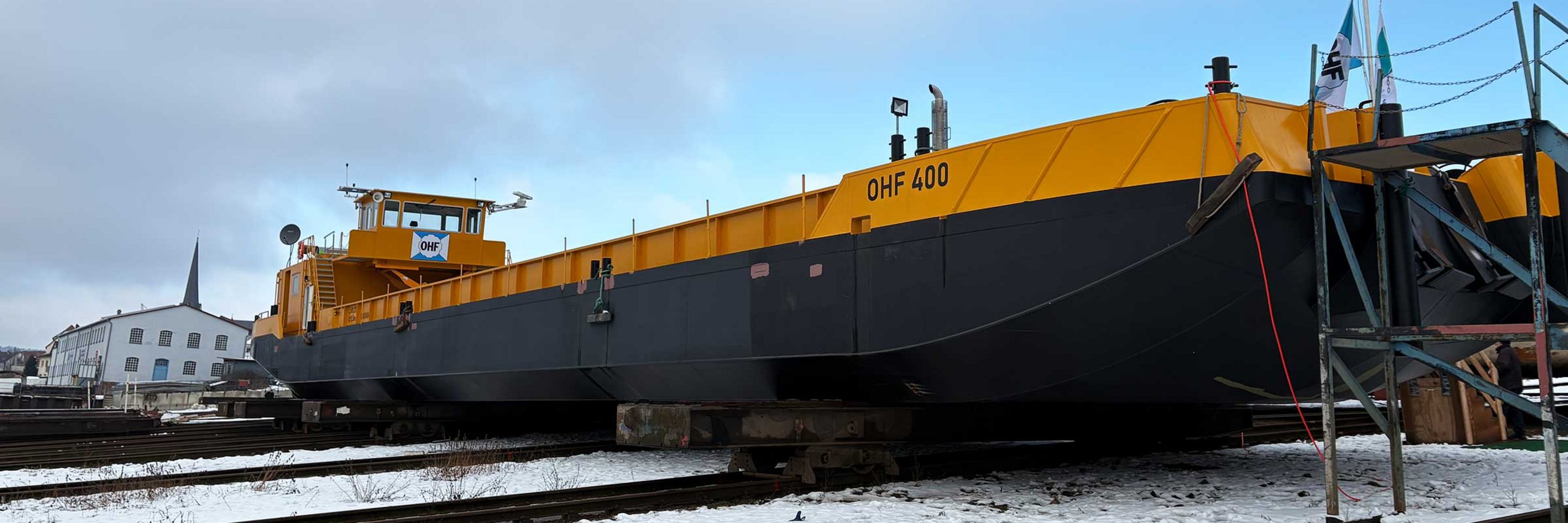 © Felbermayr/Angermayr OHF 400 Schiffbau Erlenbach Werft Helling
