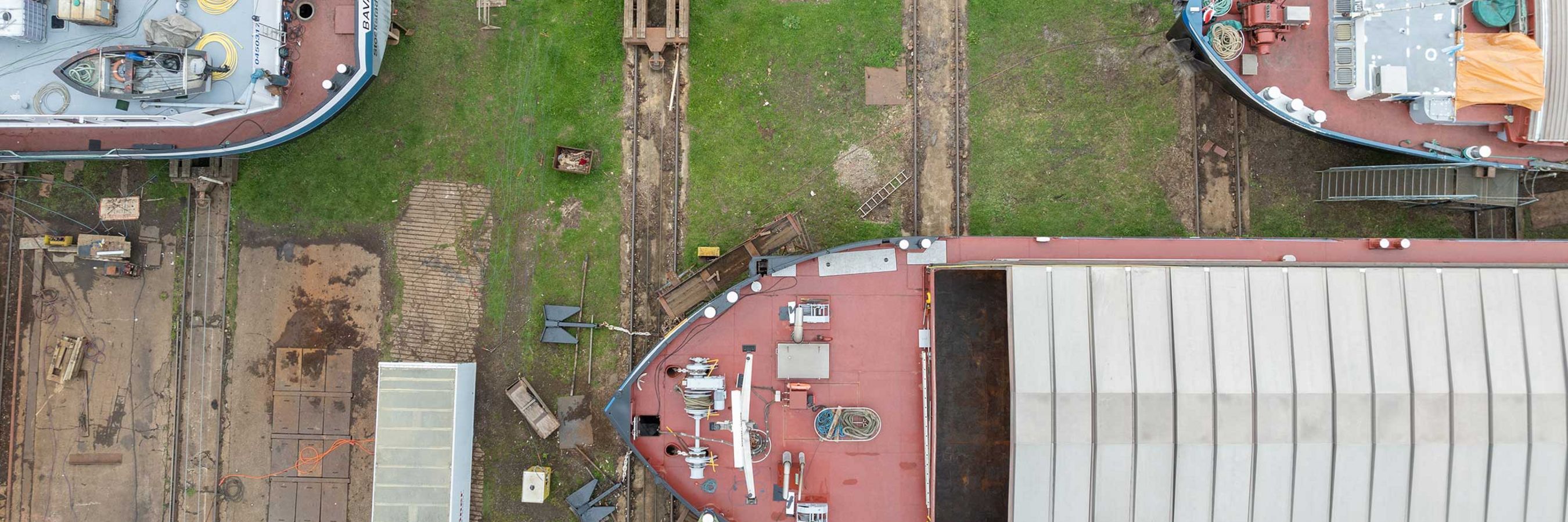 © Felbermayr/Weickinger Detailaufnahme aus der Luft Schiffbau